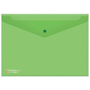 Bìa Nút Nhựa Elephant 425A4 - Màu Xanh Lá Cây