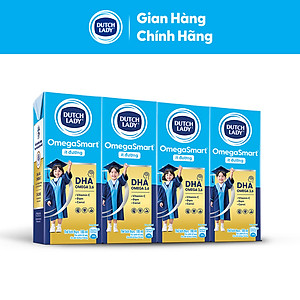 Thùng 48 hộp Sữa Dinh Dưỡng Dutch Lady OmegaSmart Ít Đường 180 ml