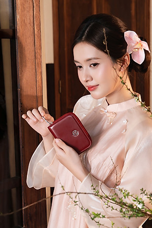 Ví Yuumy ( Thời trang nữ dáng cầm tay nhỏ gọn - Ví da Smooth YV120 )