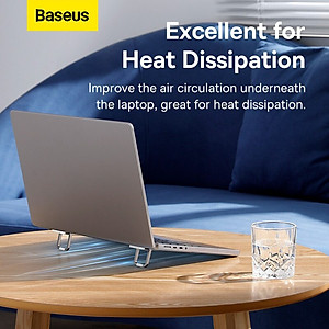 Giá Đỡ Laptop Baseus Slim Laptop Kickstand Tản Nhiệt Siêu Nhỏ Gọn (2pcs) - Hàng Chính Hãng