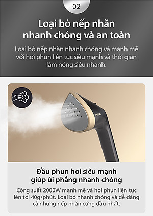 Bàn Ủi Hơi Nước Trụ Đứng Philips STE3170 /80 Có Cầu Ủi StyleBoard nghiêng, Premium (2000W) - Hàng Chính Hãng