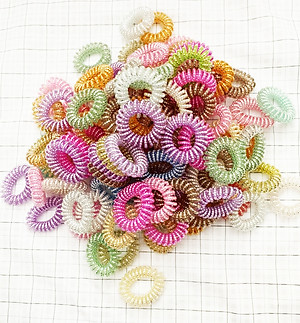 combo 10 dây cột tóc lò xo dây điện thoại mẫu mới