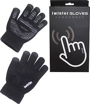 Găng tay len cảm ứng điện thoại màu ĐEN - SP190918251