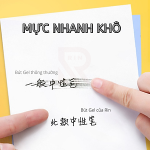 Bút mực gel 0.5mm / bút bi nước / Bút mực khô nhanh/ Bút ghi chép cơ bản nhiều màu lựa chọn – Mực Đen/ Xanh/ Đỏ 