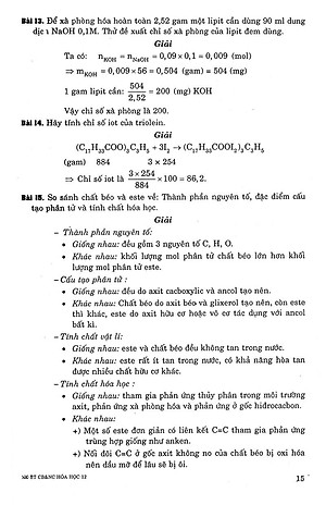 Sách 500 Bài Tập Cơ Bản Và Nâng Cao Hoá Học 12