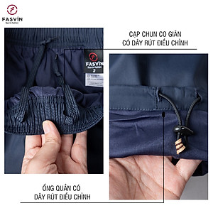 Quần Thể Thao Nam 2 Lớp FASVIN QBD23608.HN Chất Vải Gió Dán Dầy Dặn Hàng Chất Lượng Chính Hãng