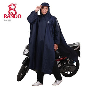Áo Mưa Choàng Cánh Dơi Cao Cấp, RANDO Chính Hãng, Dày Dặn, Bền Bỉ Không Thấm Nước, Loại Người Lớn Xẻ Tà, Cho Nam Nữ