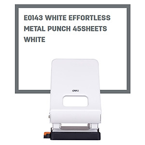 Bấm lỗ giấy vỏ kim loại Deli 143 45 tờ Đục lỗ giấy văn phòng Giao màu ngẫu nhiên