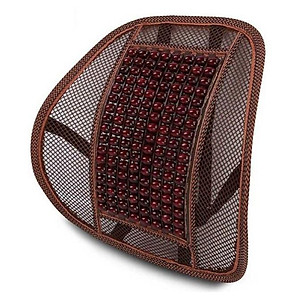 Tựa Lưng Hạt Gỗ Cho Ghế Ô Tô Và Văn Phòng - Tạo Tư Thế Ngồi Chính Xác Chống Mỏi Lưng, Thoáng Mát