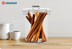 Hộp Đựng Thực Phẩm Khô Tròn Có Nắp Gài HOKORI - Hàng chính hãng 