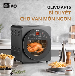 Nồi Chiên Không Dầu OLIVO AF150 Thương Hiệu Mỹ 16 Chức Năng Nấu, Dung Tích 16L - Hàng Chính Hãng