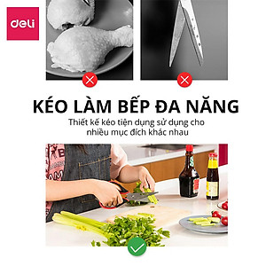 Kéo nhà bếp DELI 22.5cm - Màu đỏ 77770