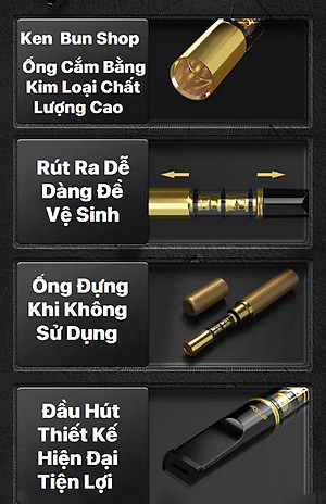 Tẩu Lọc Thuốc Adous Đa Năng Dùng Cho Tất Cả Size Nhỏ và Trung Bình và Thông Thường Công Nghệ Nhật Bản