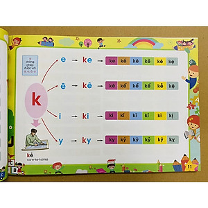 Sách - Tập đánh vần Tiếng Việt phiên bản mới nhất 2022- 124 Trang kèm file đọc và video hướng dẫn cách ghép vần