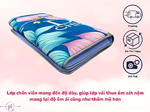 Nệm Cao Su Trải Sàn 3 Lớp Eron Êm Ái Và Thoáng Mát Dày 3cm Đủ Size Giao Màu Ngẫu Nhiên - Tặng Kèm Drap Nệm
