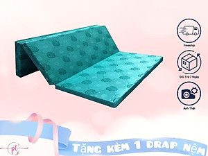 Nệm Bông Ép Cao Cấp Gấp 3 Dày 5cm Đủ Size ( Giao Màu Ngẫu Nhiên )