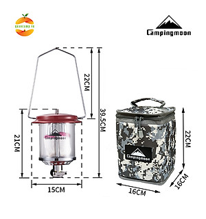 Đèn gas 2 bấc dã ngoại Campingmoon T-8