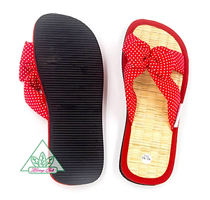 Dép chiếu Hương Quế DCQ-49 với nguyên liệu thân thiện môi trường (sợi chiếu, bột quế, sợi đay)