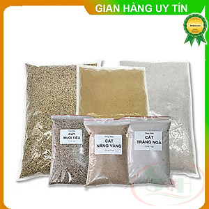 Cát trải nền nắng vàng / muối tiêu / trắng ngà / kim sa set bể thủy sinh cá tép cảnh