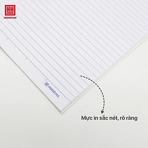 Vở Hồng Hà 72 trang kẻ ngang 7mm gáy ghim Sao mai Live Music 1693 định lượng 55 - 57gsm độ trắng 84% ISO Khổ vở 170 x 240mm (khổ nhỏ)
