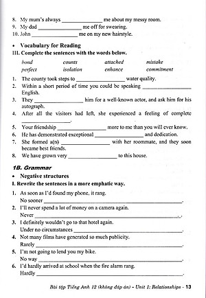 Bài tập tiếng anh 12 - Friends Global - Chân trời sáng tạo (Tặng kèm đáp án bằng file)