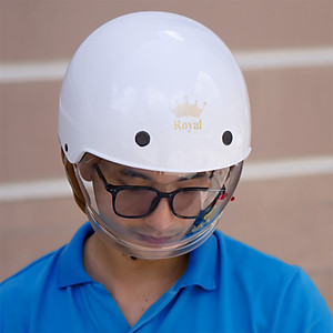 Mũ bảo hiểm xe máy nửa đầu Royal M239 kính âm