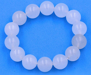 Chuỗi đeo tay đá thạch anh trắng 14 ly - Vòng chuỗi đeo tay đá phong thủy