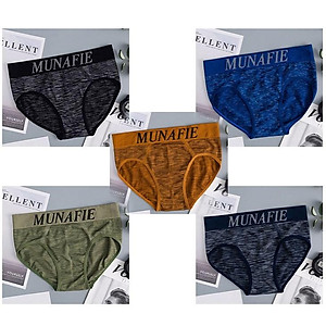 Bộ 5 quần lót nam tam giác cao cấp Nhật Bản - Cạp dệt liền - Không hằn da - Quần sịp xì nam phù hợp với mọi vóc dáng