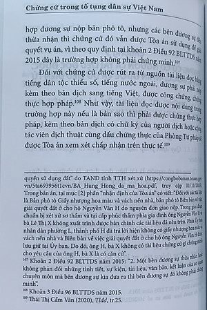 Chứng cứ trong tố tụng dân sự Việt Nam (Sách chuyên khảo)