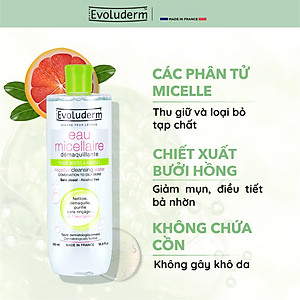 Nước tẩy trang Evoluderm Micellar Cleansing Water 250ml