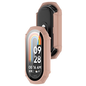 Ốp Case PC Mặt Kính Cường Lực chống va đập cho Xiaomi Mi Band 8 / Xiaomi Mi Band 9 - Hàng Chính Hãng