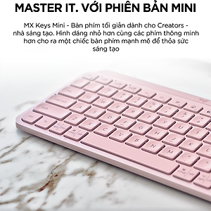 Bàn phím không dây Bluetooth Logitech MX Keys Mini - Hàng Chính Hãng