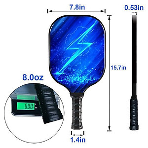 Bộ 2 Vợt Chơi Bóng Pickleball Siêu Nhẹ Và Nhanh Chóng Kèm Túi Đựng 4 Quả Bóng {gồm 4 bóng 1 túi ( 2 vợt)}