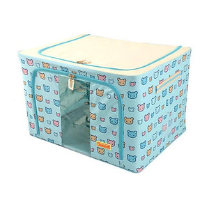 Bộ 2 túi đựng chăn màn quần áo khung sắt gấp gọn tiện lợi