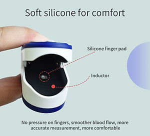 Máy đo huyết áp kẹp ngón tay + spo2 nhịp tim - Máy đo nồng độ oxy trong máu cầm tay cho kết quả đo nhanh chính xác