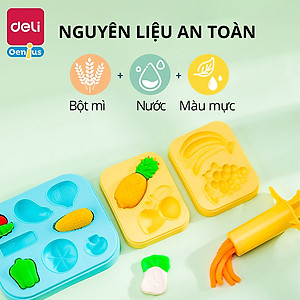 Đất Nặn Làm Bếp Làm Kem Mì Cùng Bé Khuôn Và Máy Thủ Công Deli - Đồ Chơi Giáo Dục Nhập Vai Thông Minh Cho Bé - 67801 67802 67805 YC