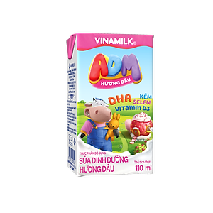 Thùng 48 Hộp Sữa dinh dưỡng Hương Dâu Vinamilk ADM (110ml)