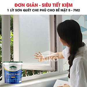1 Kg Keo Sơn Mờ Kính Chống Nhìn Trộm TAIKOMI, Keo Sơn Bóng Mờ Kính Văn Phòng, Mờ Kính Cửa Sổ, Nhà Tắm, Phòng Ngủ