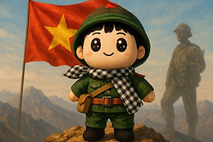 Gấu Bông Yêu Nước Chú Bộ Đội 25 cm - ZooZoo 25250 - Màu Xanh Lá