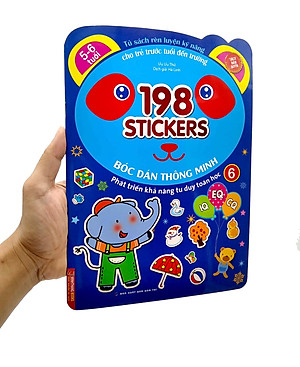 Sách Bóc Dán Hình Thông Minh Phát Triển Khả Năng Tư Duy Toán Học IQ EQ CQ (5-6 Tuổi) - 198 Sticker (Quyển 6)