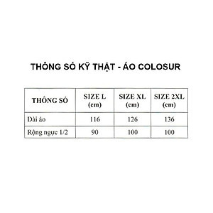 ÁO MƯA BÍT SƯỜN COLOSUR CHE KÍN CƠ THỂ RANDO