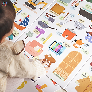 Bảng gấp thông thái - My First Learning chart (Dành cho bé từ 1 tuổi) - Lalala Baby