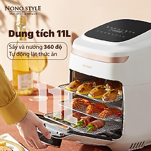 Nồi Chiên, Nướng, Quay Không Dầu Điện Tử BIYI AF-602A, Dung Tích Lớn 11L - Hàng Chính Hãng