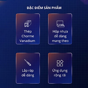 Bộ Tua Vít Sửa Chữa Đa Chức Năng Deli - 30 Đầu Vít Cao Cấp - Chất Liệu Siêu Bền, Thiết Kế Gọn Nhẹ Tinh Tế