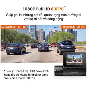 Camera hành trình 70mai A200 fullHD 1080P HDR - Hàng chính hãng