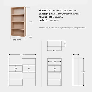 Giá Sách Có Thể Mở Rộng Thông Minh Thương Hiệu KEGODA KGD05