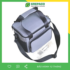 Túi Đựng Hộp Cơm Giữ Nhiệt Grepaco Nóng Lạnh Nhiều Ngăn Đựng Đồ Thức Ăn Văn Phòng, Du Lịch – Vải Bố Canvas, Kích Thước Size To (Cỡ Lớn), Kiểu Giỏ Xách Và Quai Đeo Vai Thời Trang Nam Nữ - Tặng Túi Đựng Muỗng Nĩa - Hàng Chính Hãng