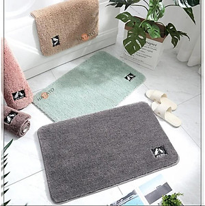 Thảm Lau Chân Nhà Tắm Phòng Khách Cao Cấp Chống Trượt Phần Lông Dày Tạo Cảm Giác Mềm Mại Thoải Mái Độ Bền Cao - Giao Màu Ngẫu Nhiên