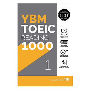 Combo YBM TOEIC Reading 1000 2 Vol (Trọn Bộ 2 Cuốn)