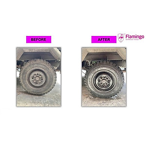 Xịt Bọt Vệ Sinh Dưỡng Vỏ Lốp Ô Tô 3in1 Flamingo F003 500ml